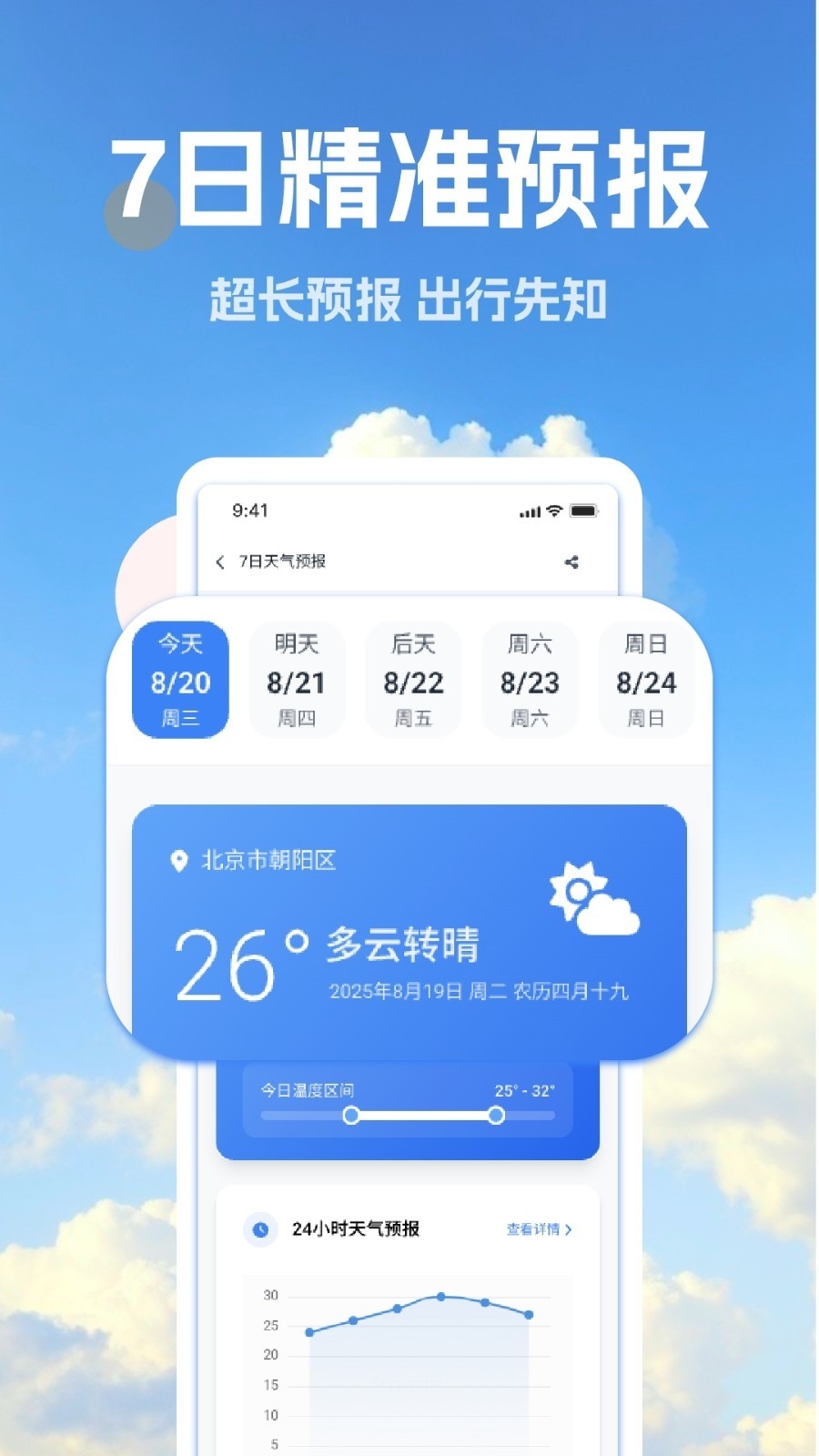 准时天气预报