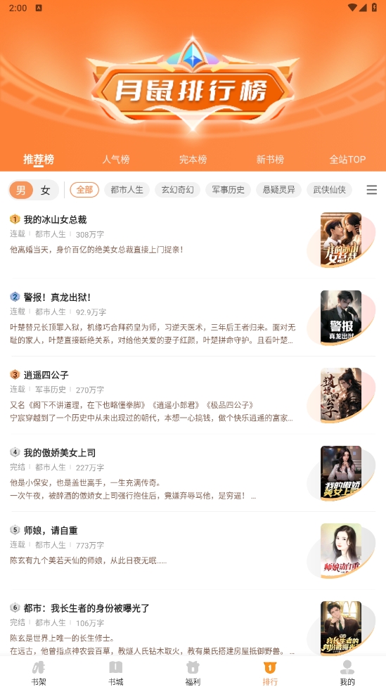 月鼠小说
