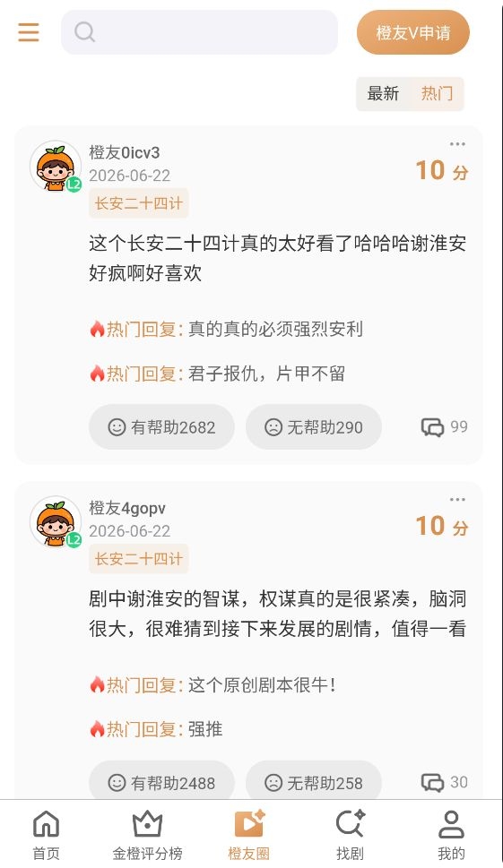 金橙评分